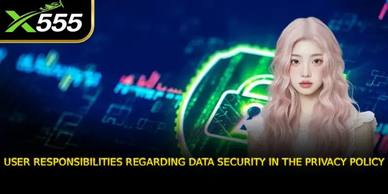User responsibilities regarding data security in the privacy policy