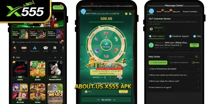 About us X555 APK 
