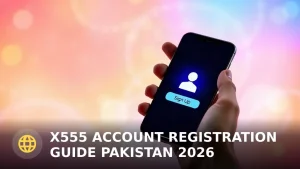 X555 Account Registration Guide Pakistan 2026: Step-by-Step Instructions