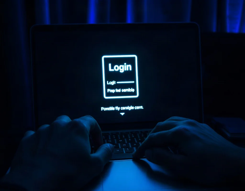 Hands typing on a laptop for X555 login