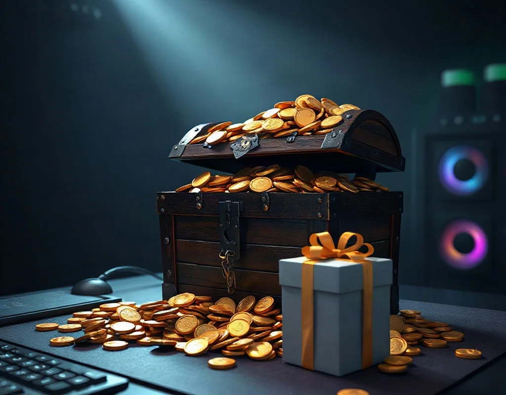 Rewards and bonuses visual for X555 gaming platform